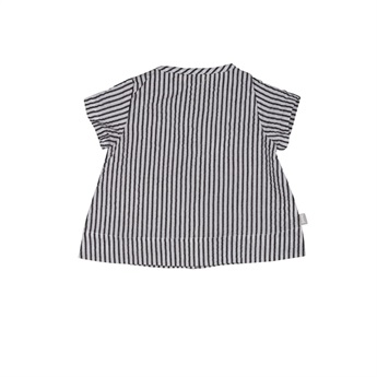 Baby Organic Striped Buttoned Blouse