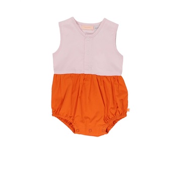Baby Colour Block SL Onepiece Pink Red