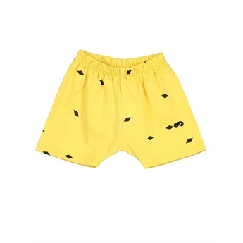 Baby Shorts Small Diamonds Yellow