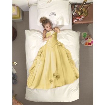 Snurk Princess Yellow Bed Set 140 x 200cm