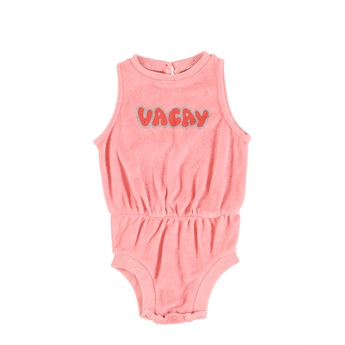 Baby Vacay Printed Terry Playsuit