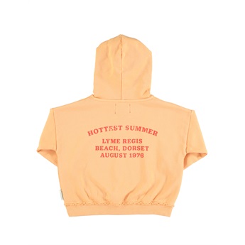 Unisex Hooded Sweatshirt Peach/Multicolour Circle