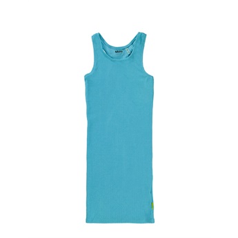 Cailey Ribbed Dress - Turquoise Sea