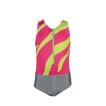 Siren Swimsuit Neon Zebra