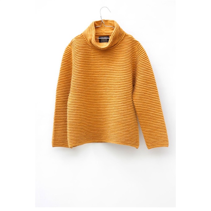 Wide Turtleneck Sweater Naples Yellow