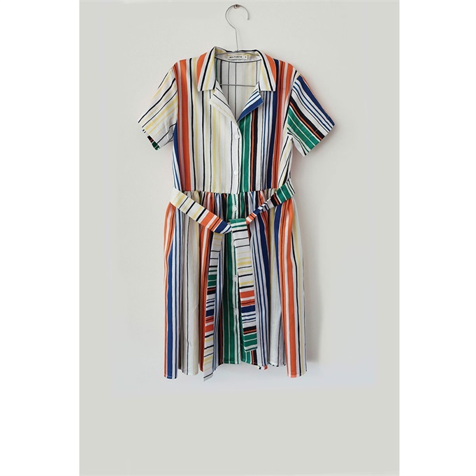 Bruna Dress Stripes