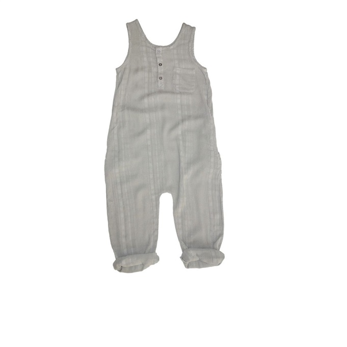 Reed Textured Romper Almond