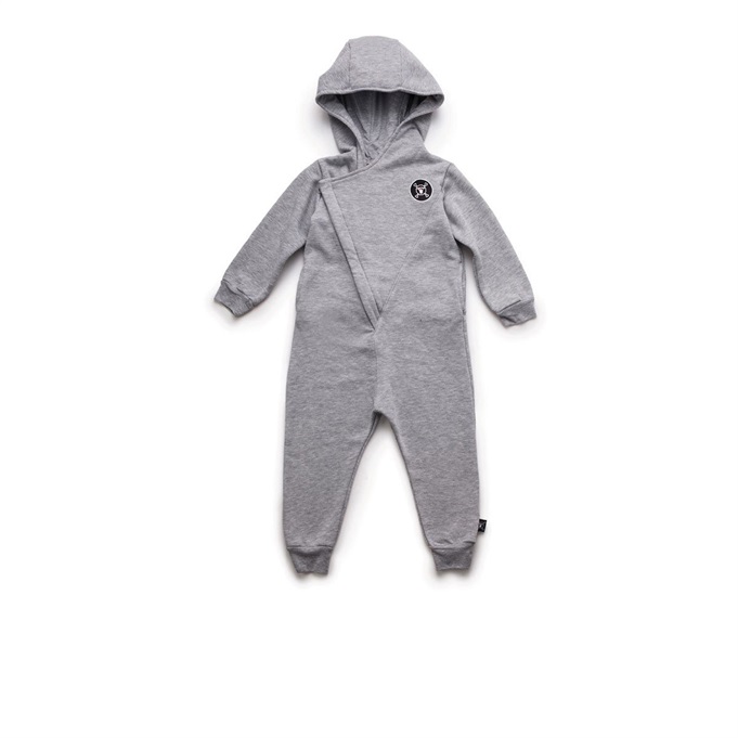 Hooded Overall Heather Grey