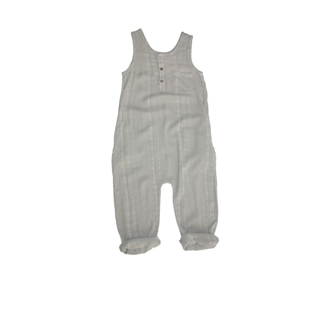 Baby Reed Textured Romper Almond