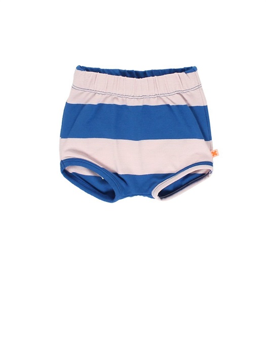 Baby Big Stripes Bloomer Pale Pink / Blue