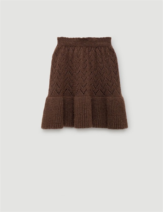 Lynx Skirt Knit Deep Brown