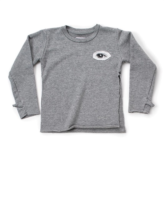 Side Slit Sweatshirt Heather Grey