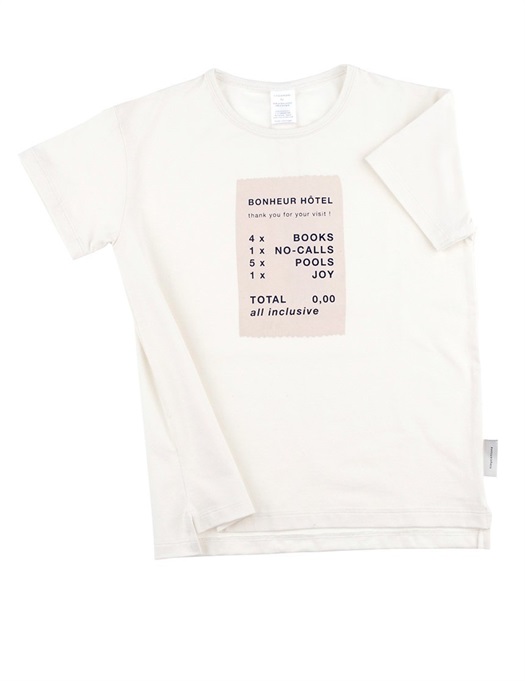 Ticket Relaxed Tee Off-White/Stone/Navy