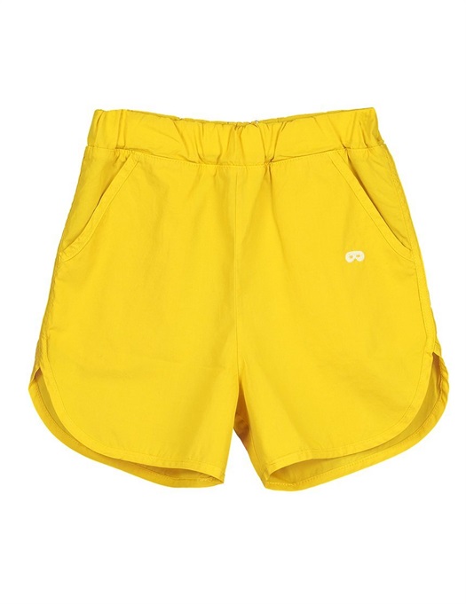 Cotton SOS Shorts Yellow
