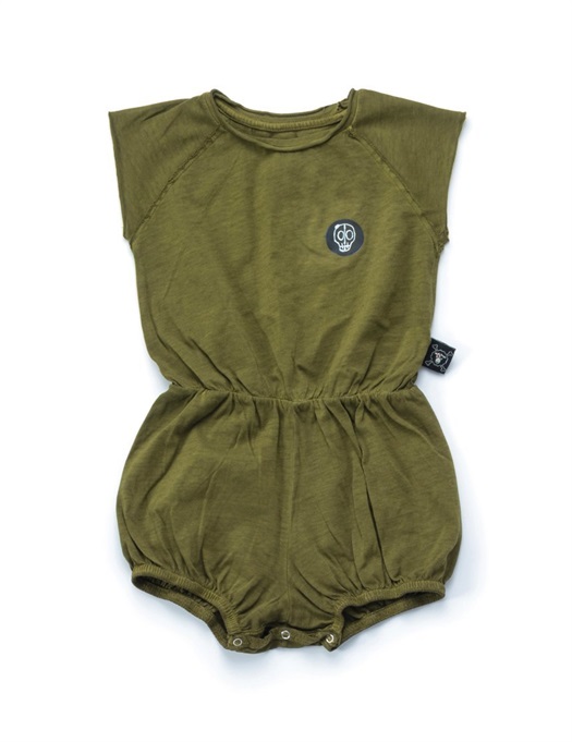 Baby Dyed Yoga Overall Rusty Green