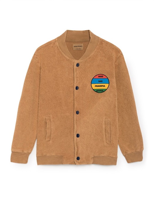 Colourful Patch Buttons Sweatshirt
