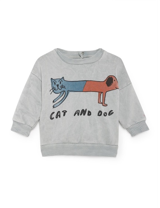 Baby Cats and Dogs Round Neck Sweatshirt