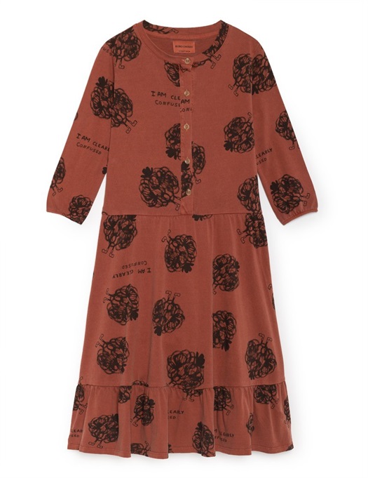 Clearly Confused Buttons Dress