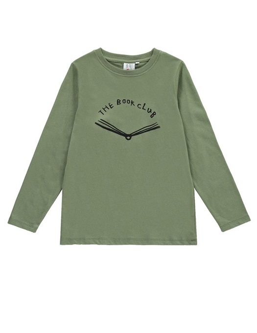 Long Sleeve T-Shirt Book Moss