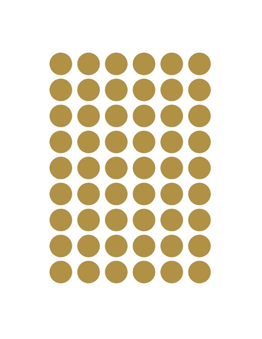 Mini Dots Wallsticker Gold