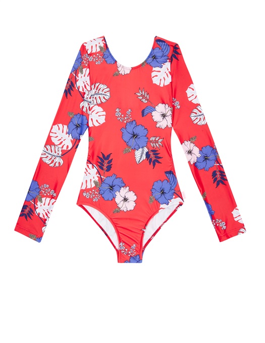 Tropical Vibes Tie Back Surf Swimsuit