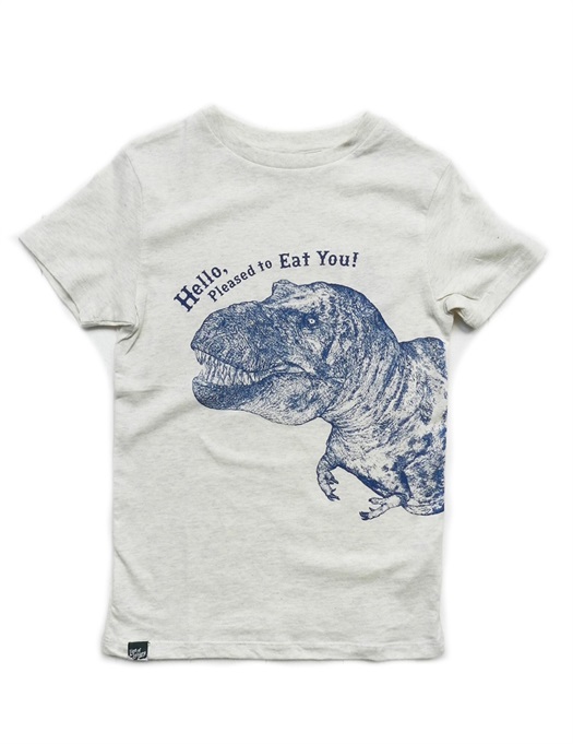 Dino T-Shirt Oatmeal Melange