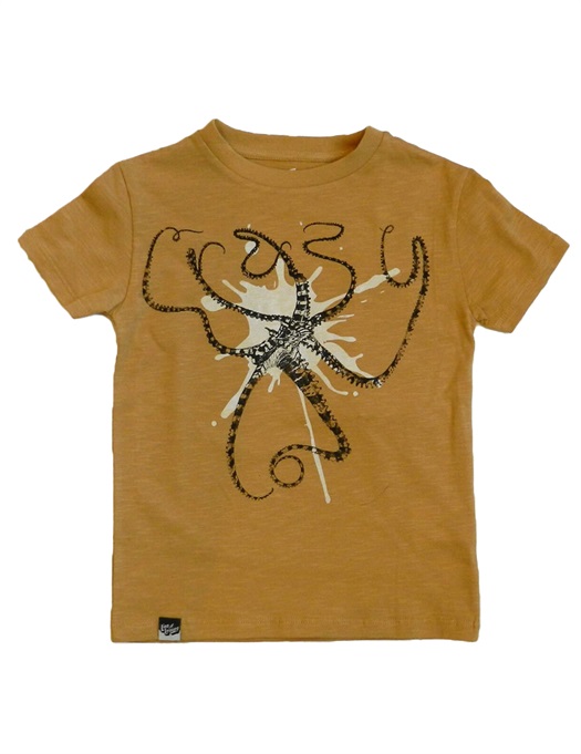 Octapus T-Shirt Ochre Slub