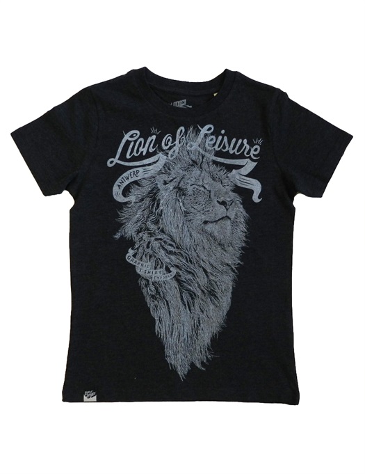 Lion T-Shirt Charcoal Melange