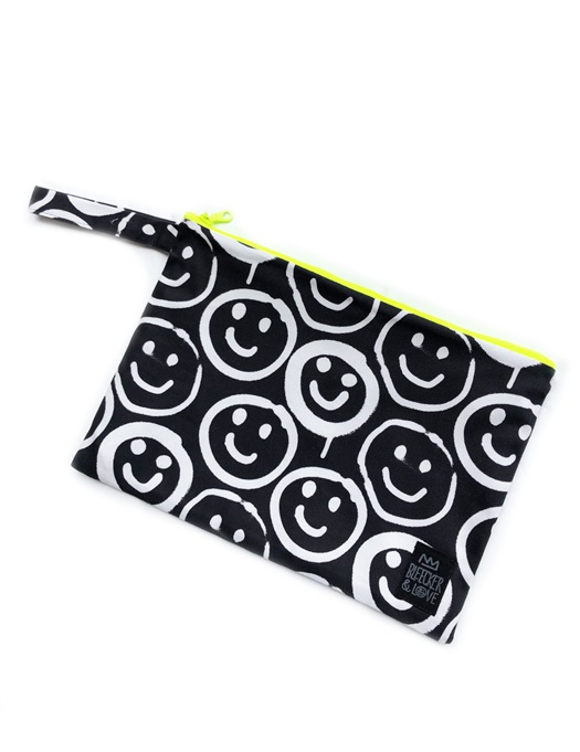 Waterproof Bag Black Smilies Medium