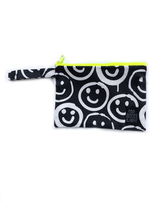 Waterproof Bag Black Smilies Mini