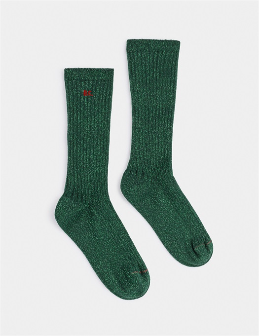 BC Green Lurex Socks