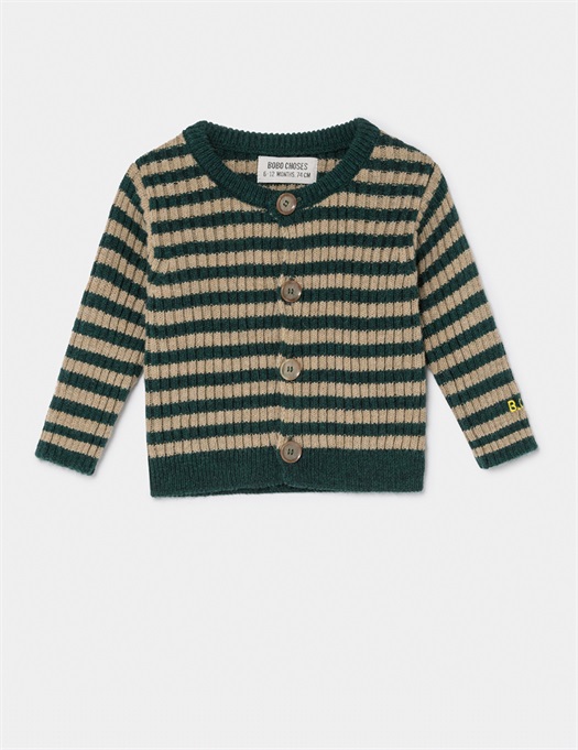 Baby Striped Knit Cardigan