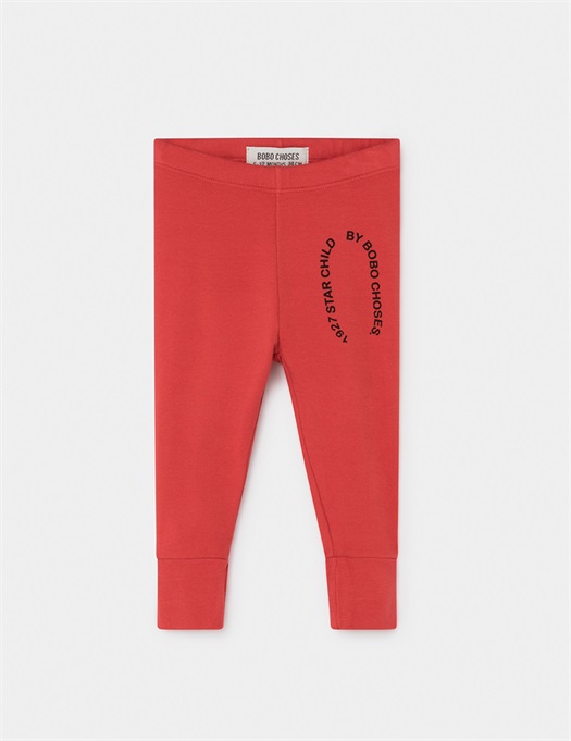 Baby Starchild Patch Red Leggings