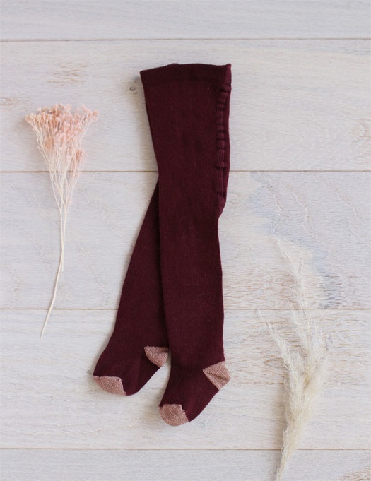Baby Tights Lucia Burgundy