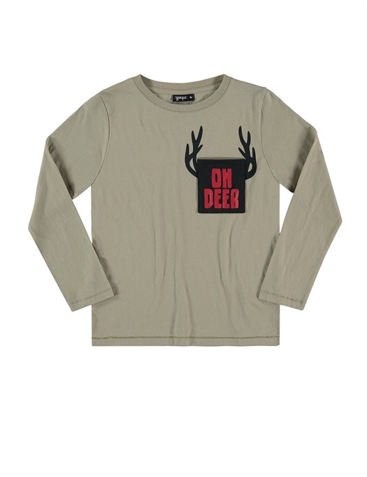 Deer Pocket T-Shirt Sand