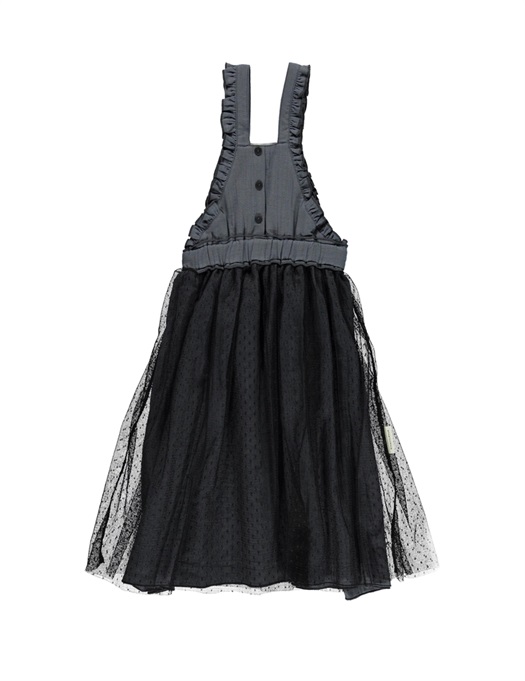Long Dress With Tulle Anthracite