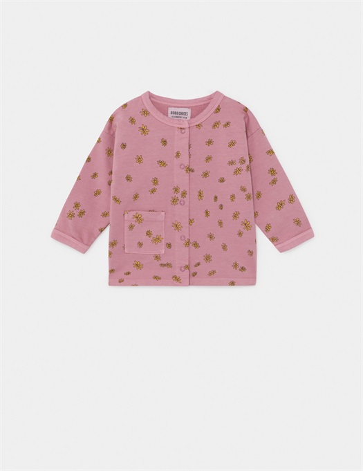 Baby All Over Daisy Buttoned Sweatshirt