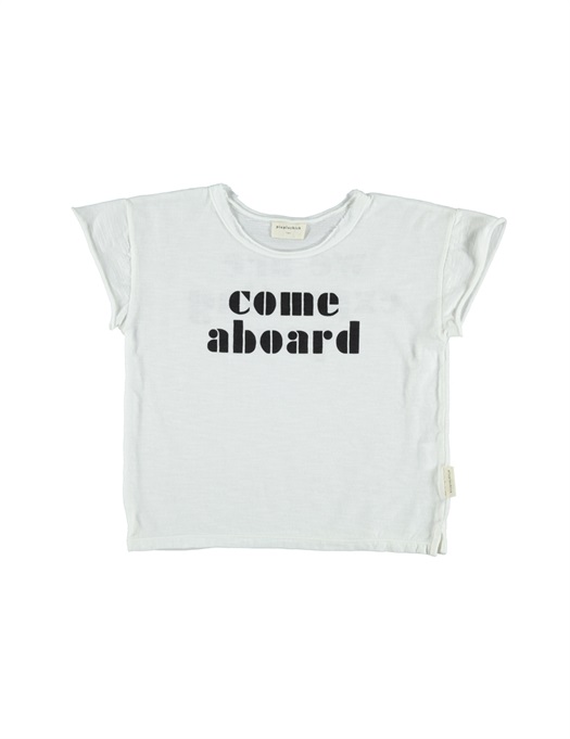 Baby T-Shirt Off White With Black Print
