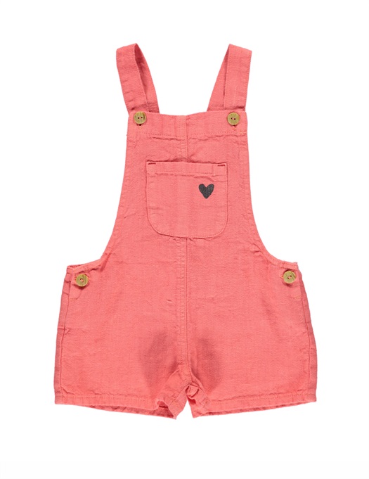 Short Dungarees Coral