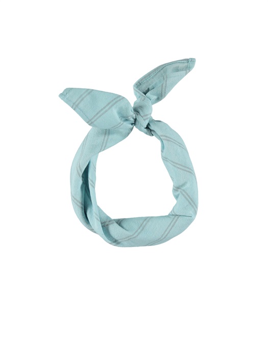 Bandana Light Blue Grey Stripes