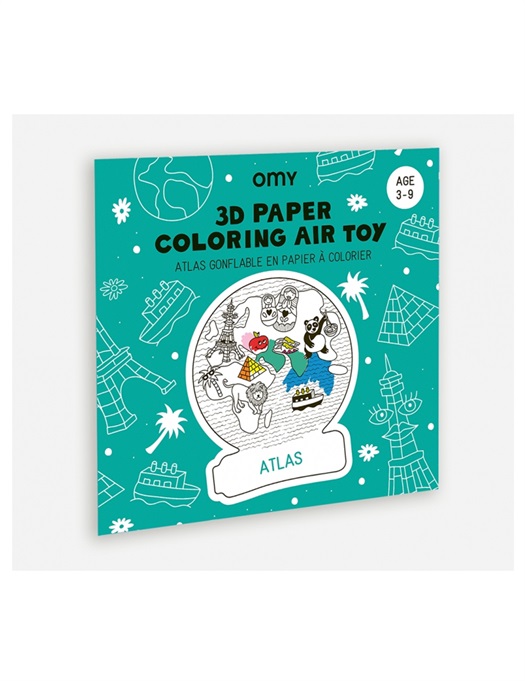 3D Paper Colouring Air Toy Atlas