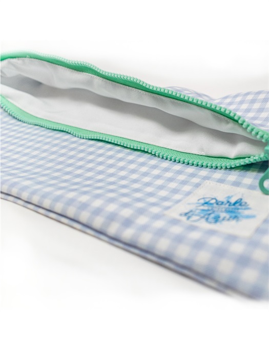 Pouch Big Sky Blue Gingham