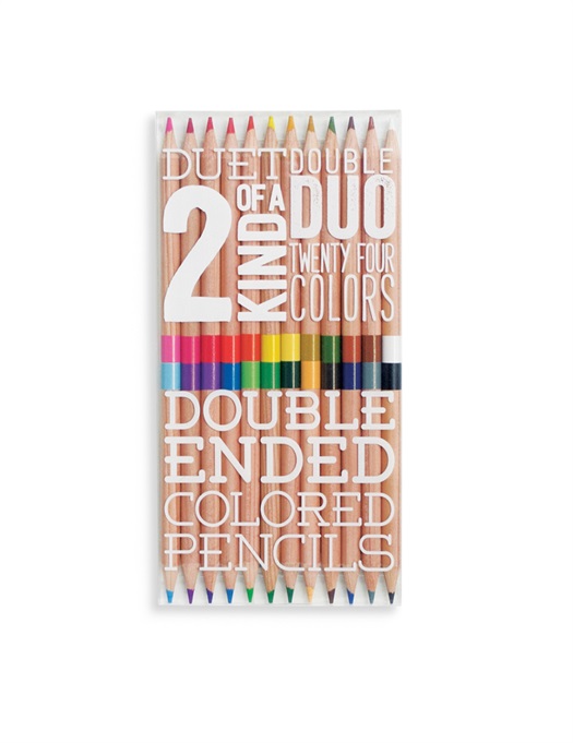 Two Of A Kind Coloured Pencils - Set of 12