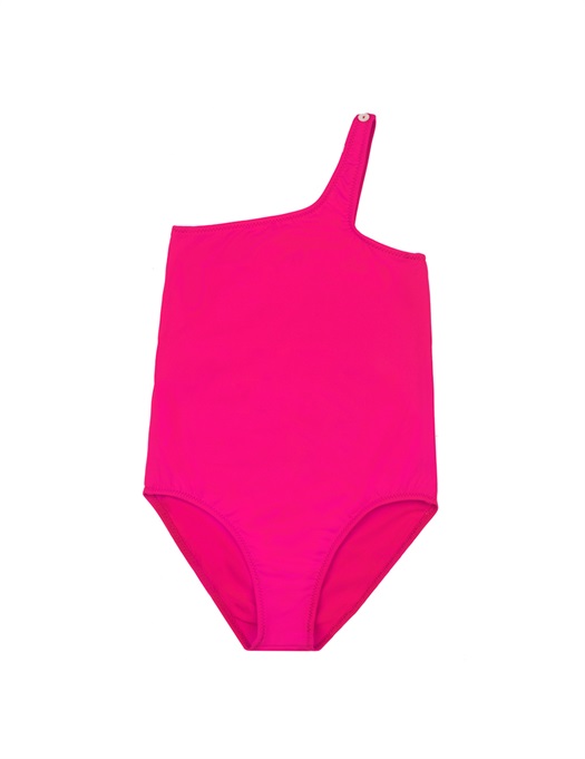 Gina One Shoulder Swimsuit Fuschia