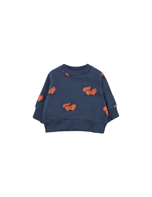 Baby Foxes Sweatshirt Navy / Sienna