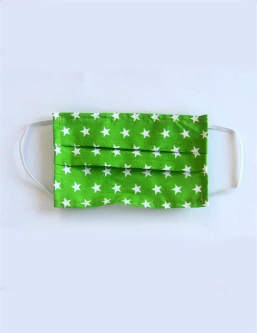 Face Mask Green Stars