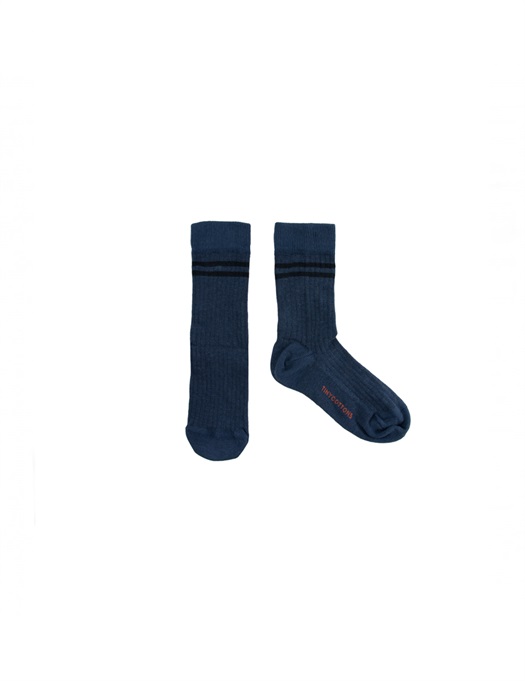 Stripes High Socks Light Navy / Navy