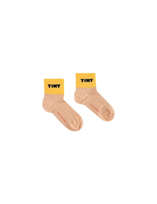 Tiny Quarter Socks Light Nude / Yellow