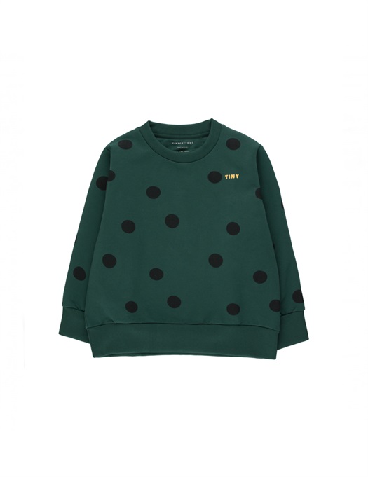 Big Dots Sweatshirt Dark Green / Black