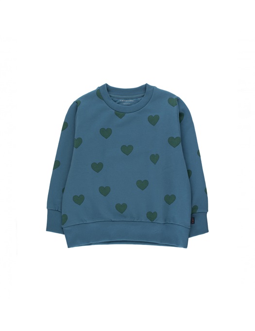 Big Hearts Sweatshirt Blue / Dark Green